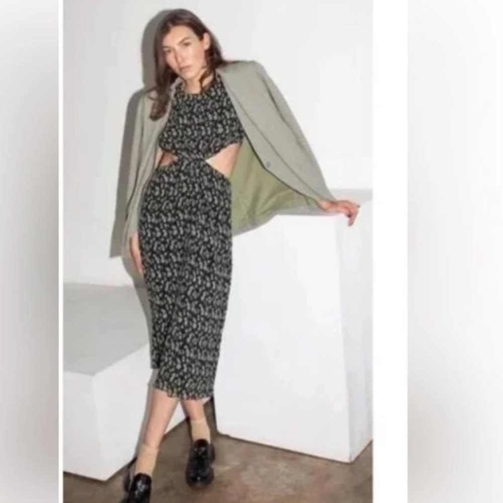 NWT Who What Wear Printed Midiโ Length Dress